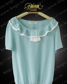 復古俏皮新風尚 迷你荷葉領蛋糕雪紡襯衫（型號2917）全方位解析